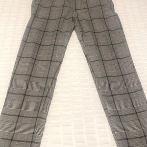 Pull & Bear Streetwear Slim Fit Plaid Pants